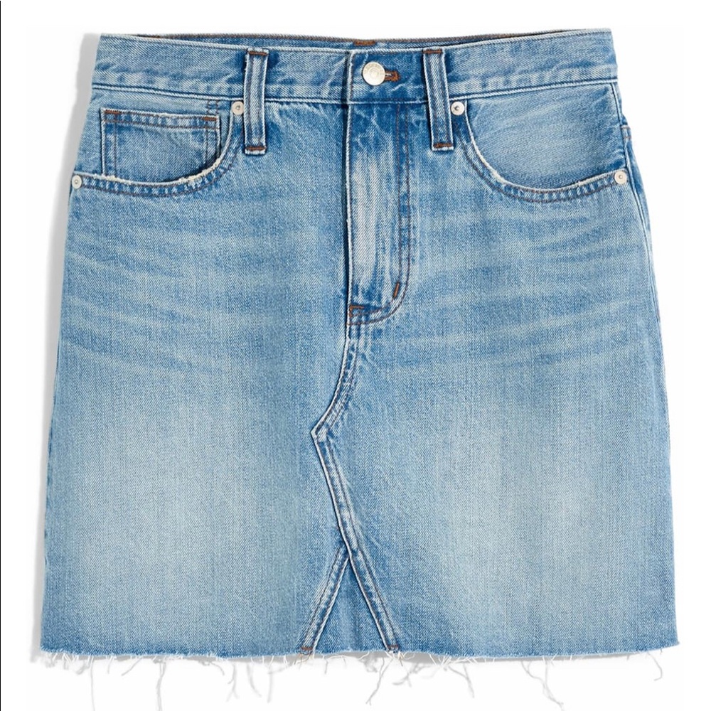 Madewell Denim A-line Miniskirt